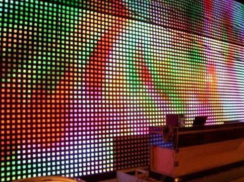 led curtain wall display