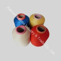 Spandex covered polyester yarn