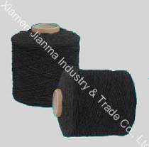 Elastic thread covered yarn