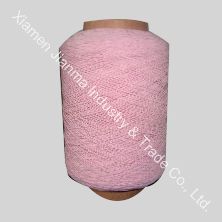 Elastic thread covered yarn